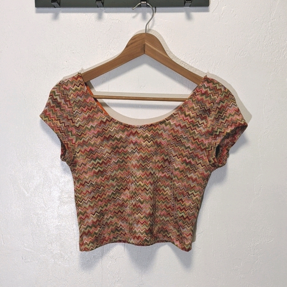 Love Blossom 70s Inspired Crop Top - Size L
